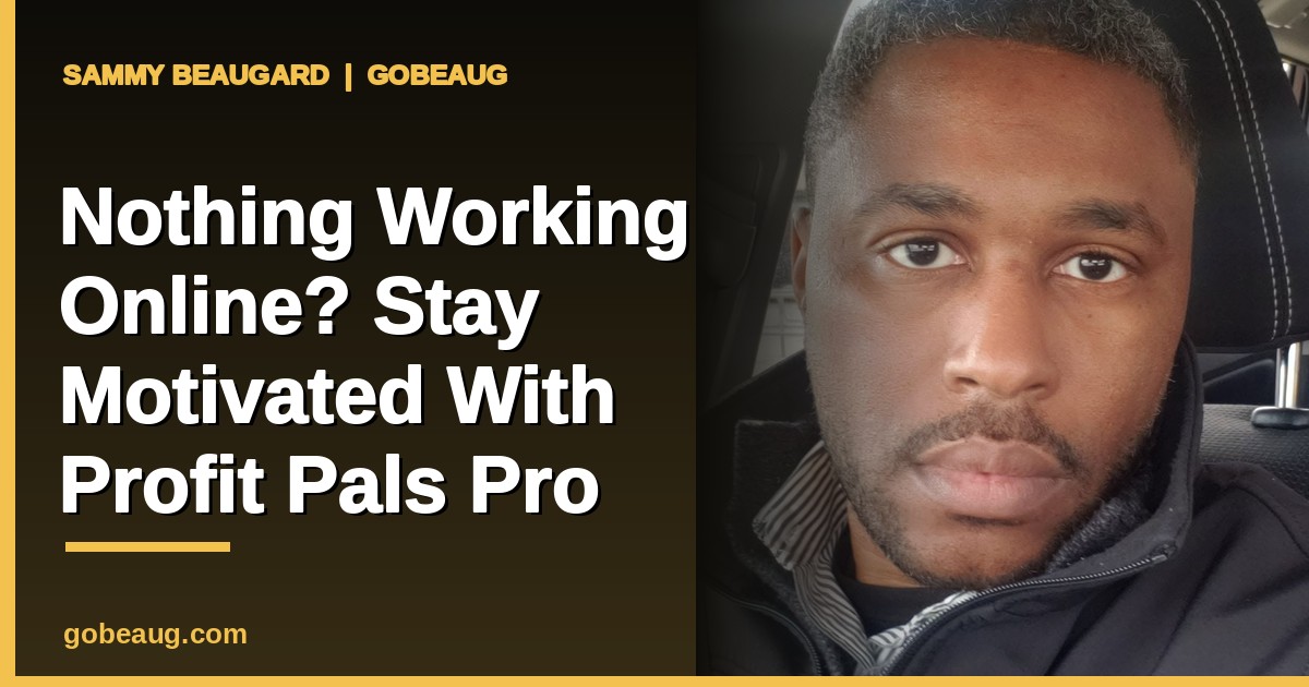 Nothing Working Online? Stay Motivated With Profit Pals Pro